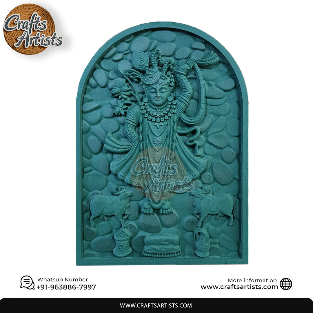 Shrinathji Wall Art Premium HDF | 3D Artwork CNC Design 1