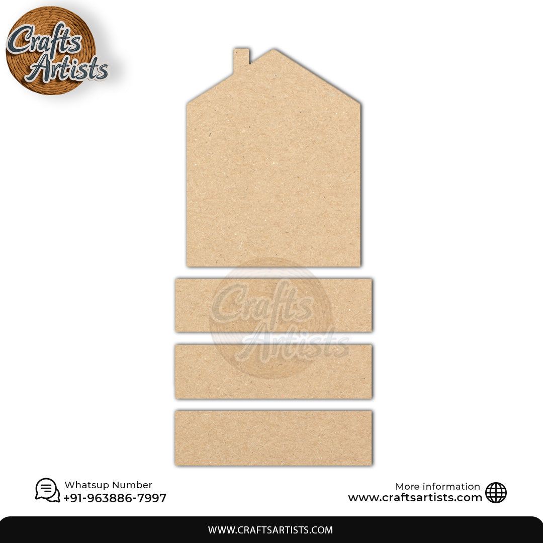 Custom MDF Laser Cut Name Plate for Home Decor Design 16