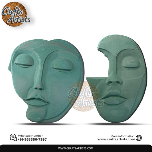 Luxury Abstract Face MDF Wall Art | Premium 3D CNC Wall Decor Design-1