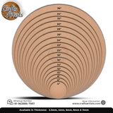 MDF Round Craft Base – Plain Wooden Circle for Art & Decor Base