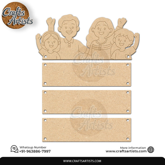 MDF Wall Hanging Plaque Laser Cut Design 014