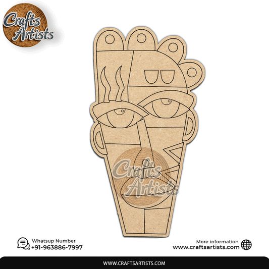 Picasso boyama okulöncesi Decorative MDF Laser Cut Premarked Base | Design-10