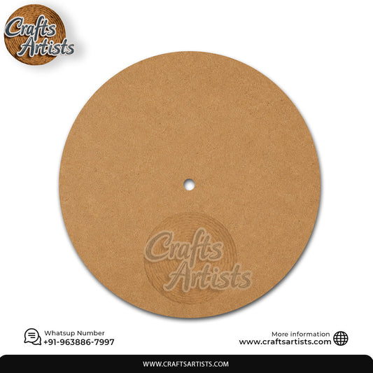 Premium Round MDF HDF Clock Base | Sharp Edge | Waterproof Art & Craft Board | 6mm, 8mm, 12mm & 18mm