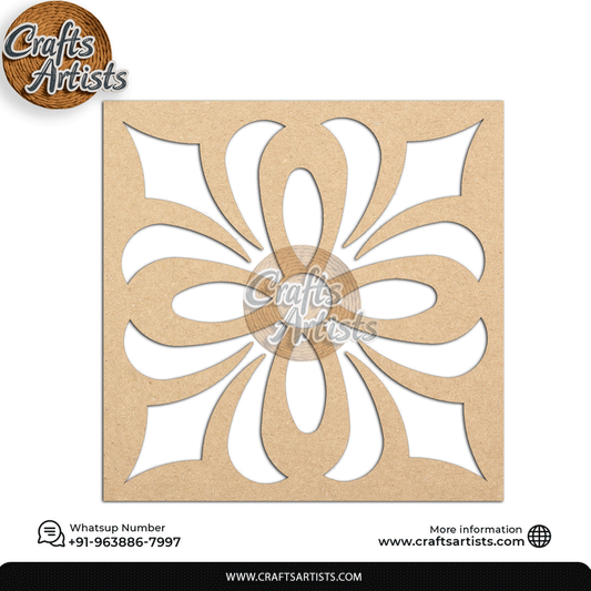 Carving Design MDF Laser Cut Base | Decorative Pattern – Design-15