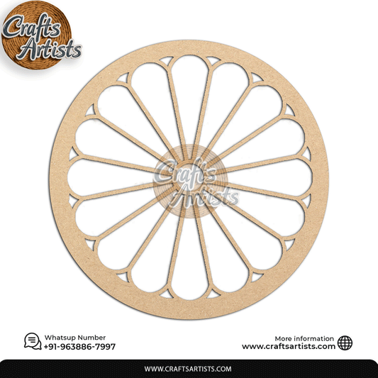 Carving Design MDF Laser Cut Base | Decorative Pattern – Design-17