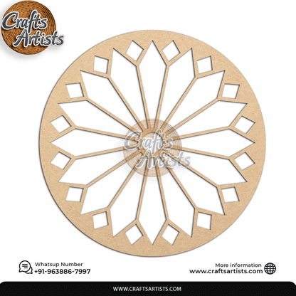 Carving Design MDF Laser Cut Base | Decorative Pattern – Design-5