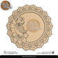 Decorative  Pooja Thali Premarked MDF Base  Laser Cut Design-1