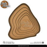 Luxury Agate Resin Geode MDF Wall Art Design-2 | Premium Multilayer Wooden Wall Decor