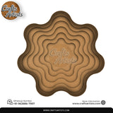 Luxury Agate Resin Geode MDF Wall Art Design-6 | Premium Multilayer Wooden Wall Decor