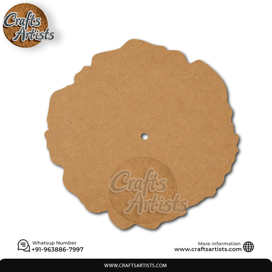 Round Geode MDF HDF Clock Base | Sharp & Rounded Edge | Waterproof Art & Craft Board | 6mm, 8mm, 12mm & 18mm