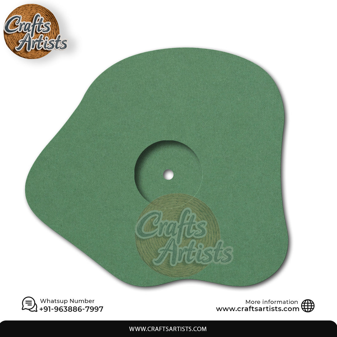 Irregular Circle MDF HDF Clock Base | Sharp Edge | Waterproof Art & Craft Board | 6mm, 8mm, 12mm & 18mm