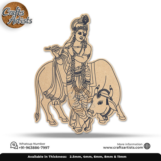Karishna ji  Premarked  MBF Cut-Out Design-1