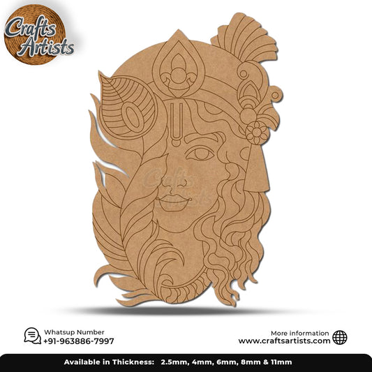 Krishnaij Premarked MDF Cut Out - Design 1