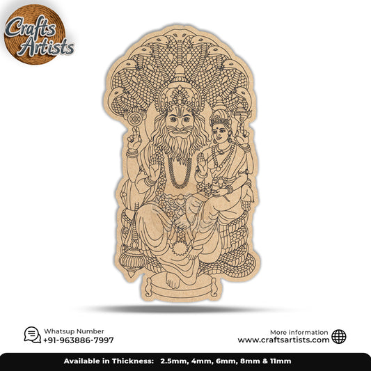 Lakshmi Narasimha Premarked  MDF Cut-Out Design-1