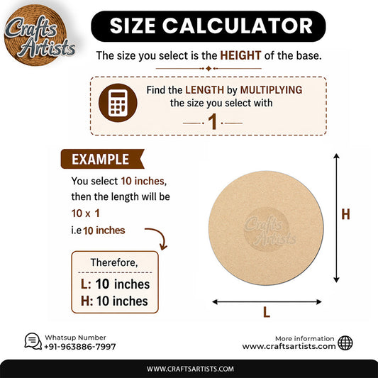 Decorative MDF Numbers Set | Laser Cutout Number Plain Base Design-9
