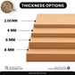 Decorative MDF Numbers Set | Laser Cutout Number Plain Base Design-1
