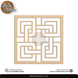 Luxury Square MDF Drink Coaster Set | Laser Cut Pattern Design-12