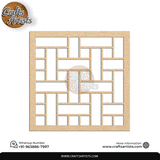 Luxury Square MDF Drink Coaster Set | Laser Cut Pattern Design-13