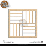 Luxury Square MDF Drink Coaster Set | Laser Cut Pattern Design-15
