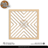 Luxury Square MDF Drink Coaster Set | Laser Cut Pattern Design-16