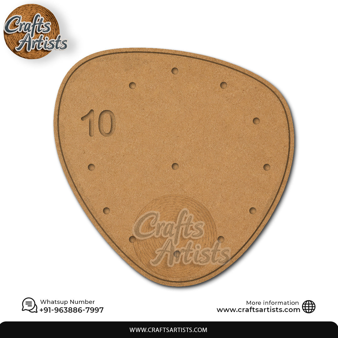 CrossEgg MDF HDF Clock Base | Sharp Edge | Waterproof Art & Craft Board | 6mm, 8mm, 12mm & 18mm
