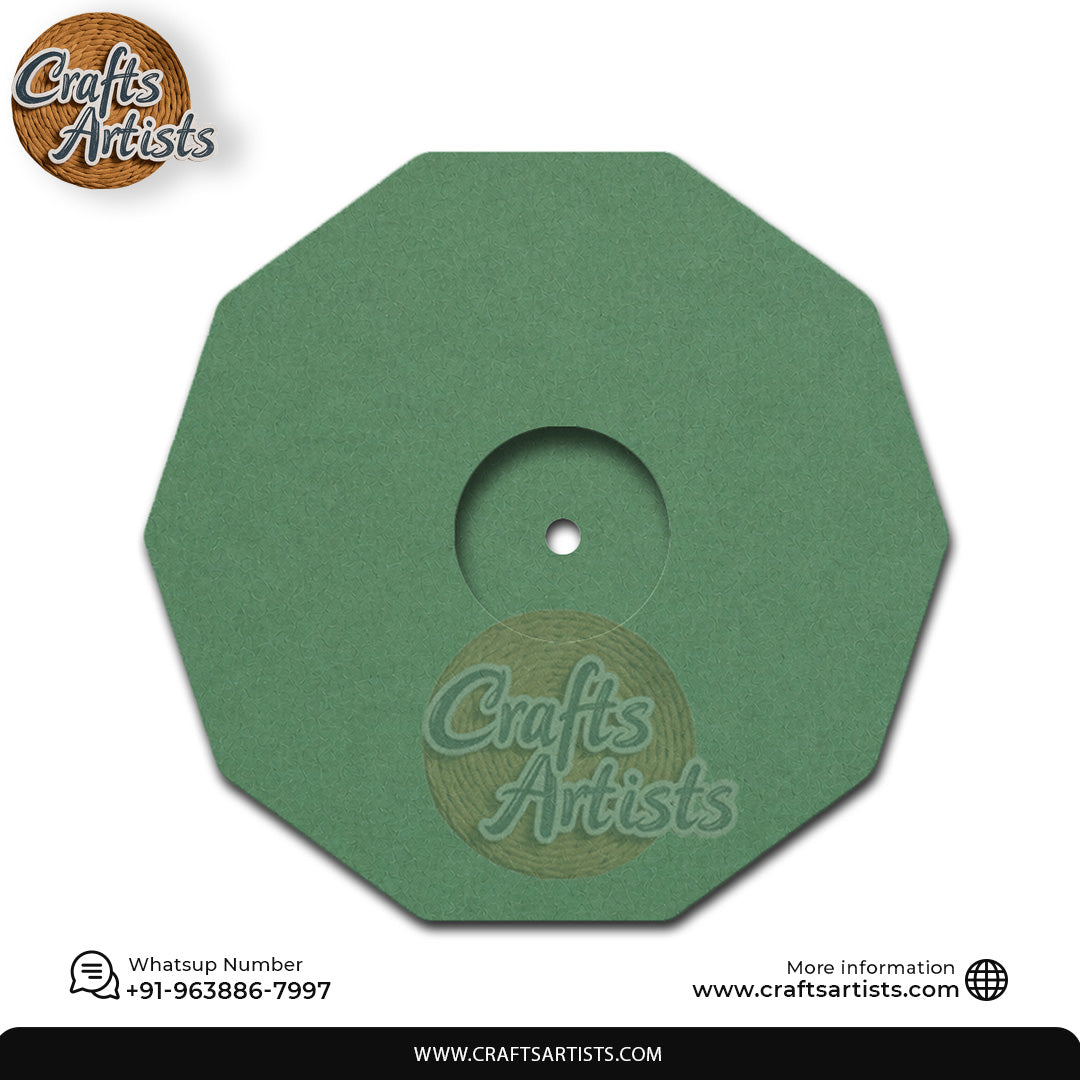 Octagonal Round MDF HDF Clock Base | Sharp  | Waterproof Art & Craft Board | 6mm, 8mm, 12mm & 18mm