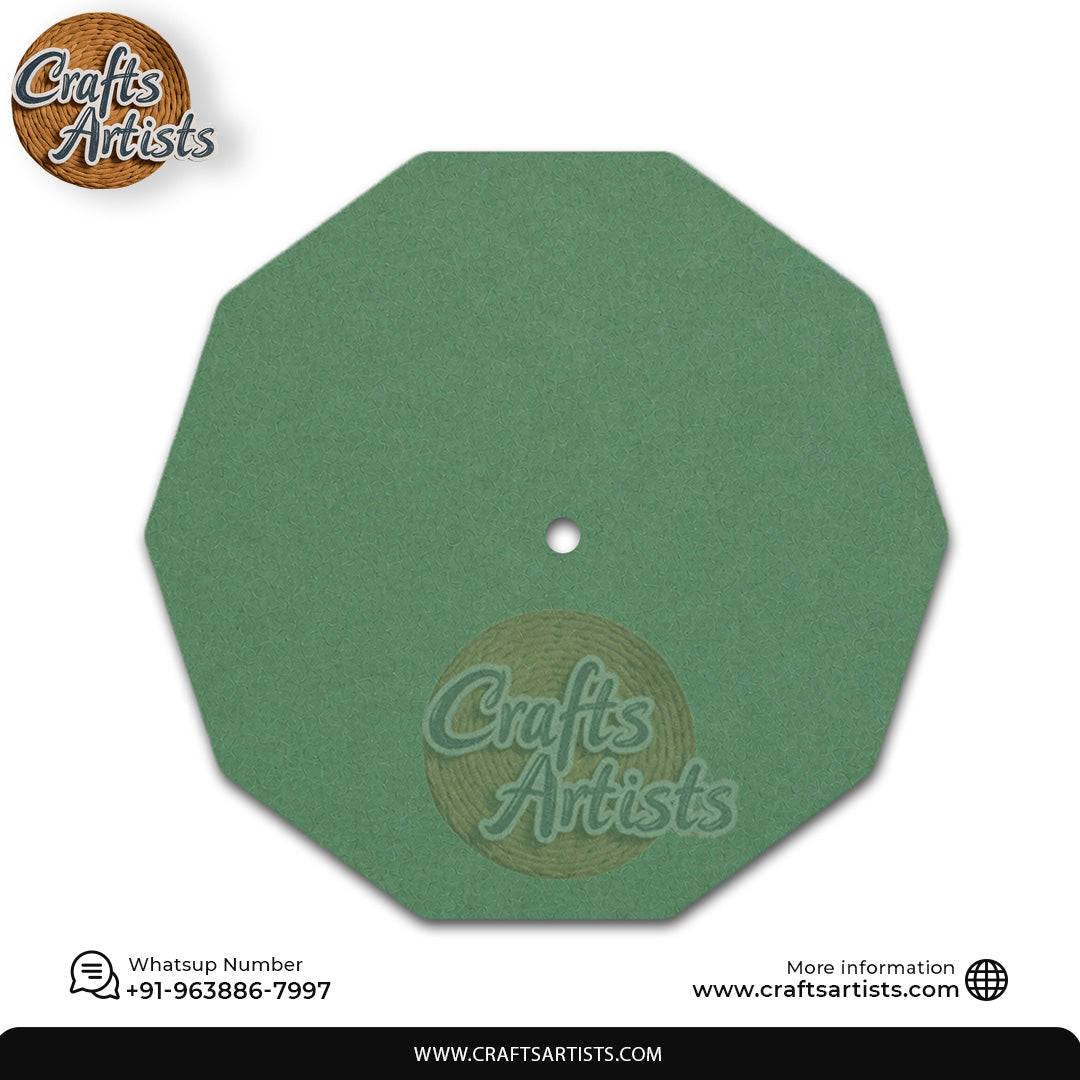 Octagonal Round MDF HDF Clock Base | Sharp  | Waterproof Art & Craft Board | 6mm, 8mm, 12mm & 18mm
