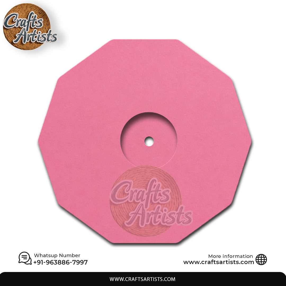 Octagonal Round MDF HDF Clock Base | Sharp  | Waterproof Art & Craft Board | 6mm, 8mm, 12mm & 18mm