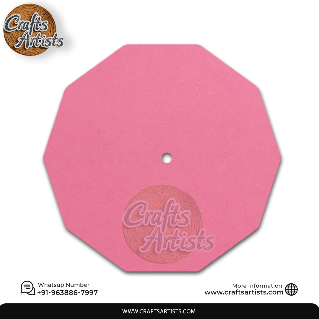 Octagonal Round MDF HDF Clock Base | Sharp  | Waterproof Art & Craft Board | 6mm, 8mm, 12mm & 18mm