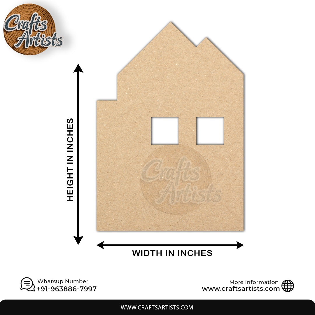 Custom MDF Laser Cut Name Plate for Home Decor Design 1