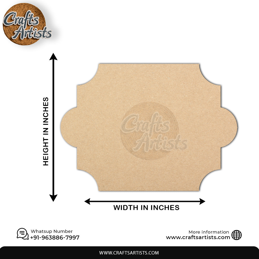 Custom MDF Laser Cut Name Plate for Home Decor Design 10