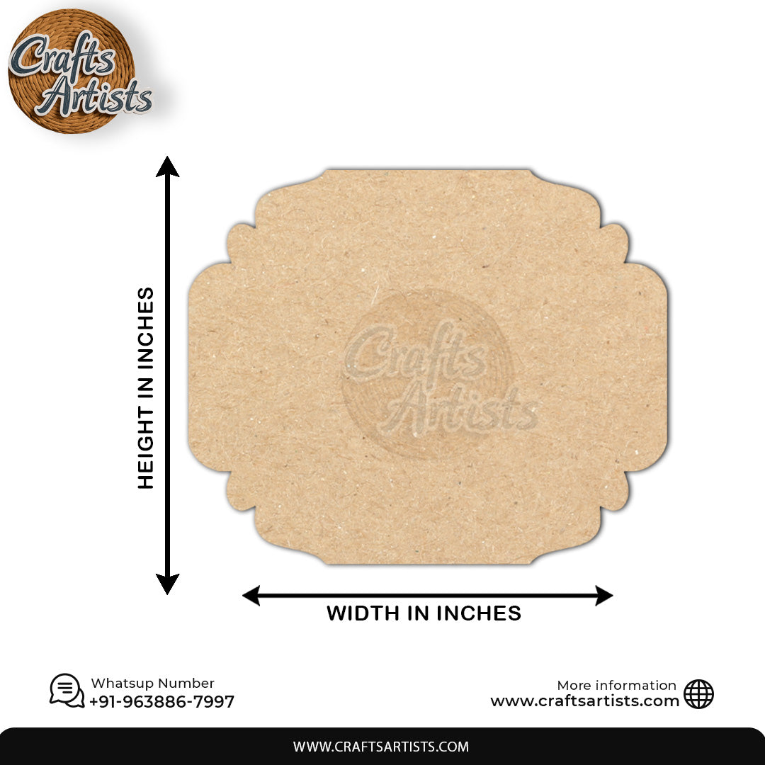 Custom MDF Laser Cut Name Plate for Home Decor Design 15