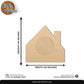 Custom MDF Laser Cut Name Plate for Home Decor Design 7