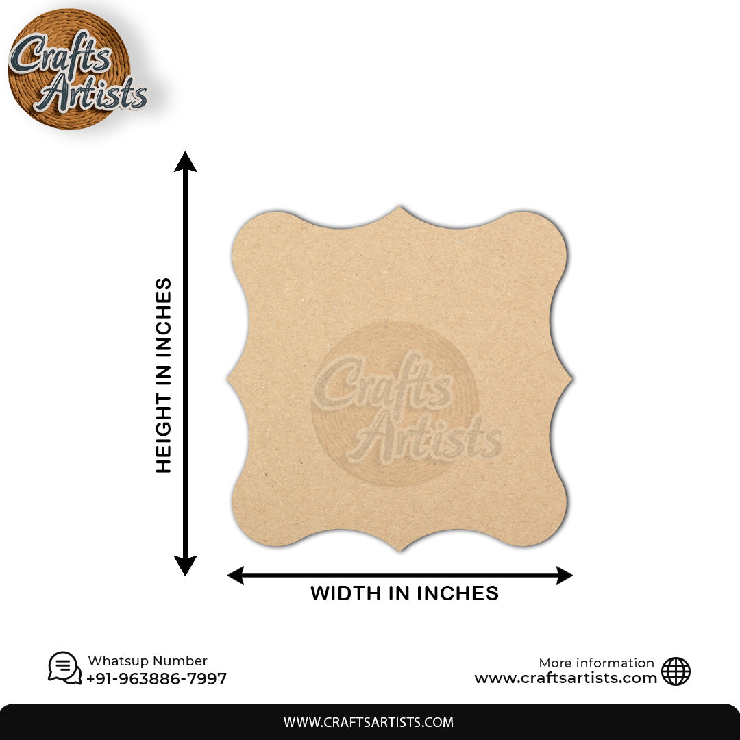 Custom MDF Laser Cut Name Plate for Home Decor Design 8