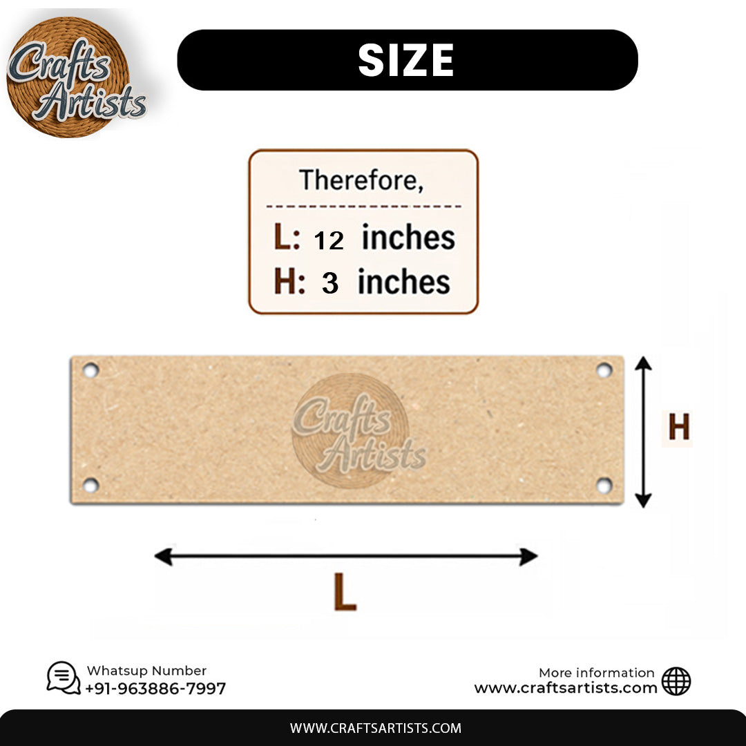 MDF Wall Hanging Plaque Laser Cut Design 001