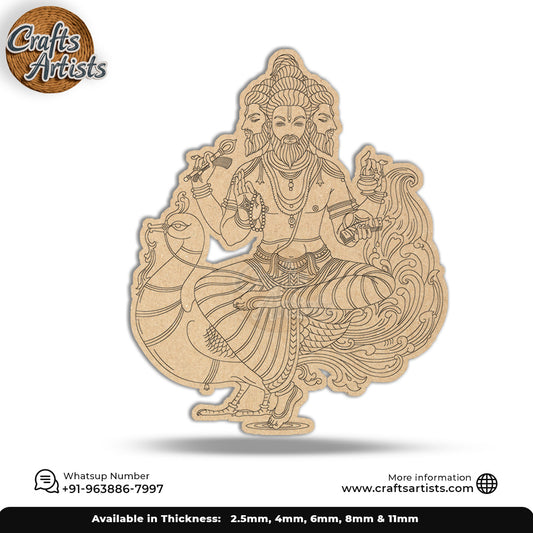 Brahma   Premarked  MDF Cut-Out Design-1