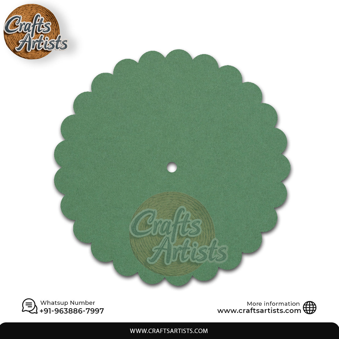 Wavy Edge Round MDF HDF Clock Base |Chauras MDF HDF Clock Base | Sharp Edge | Waterproof Art & Craft Board | 6mm, 8mm, 12mm & 18mm| Waterproof Art & Craft Board | 6mm, 8mm, 12mm & 18mm