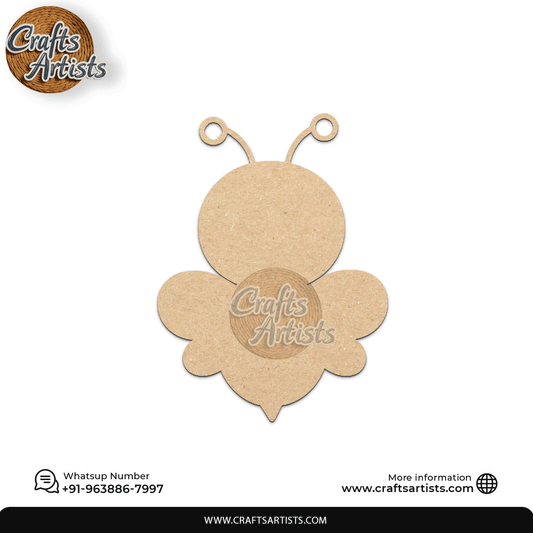 Bumblebee MDF Laser Cut Fridge Magnet – Plain Base Design-40