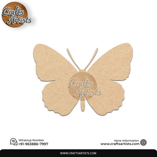 Butterfl MDF Laser Cut Fridge Magnet Plain Base  Design-3