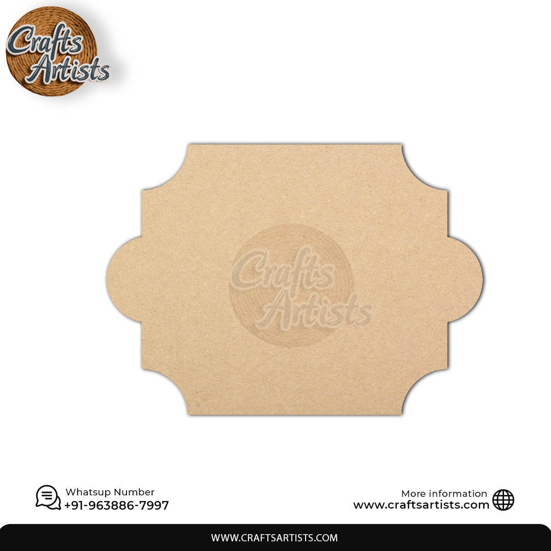 Custom MDF Laser Cut Name Plate for Home Decor Design 10