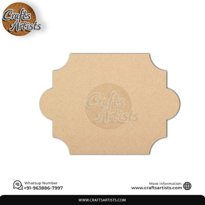 Custom MDF Laser Cut Name Plate for Home Decor Design 10