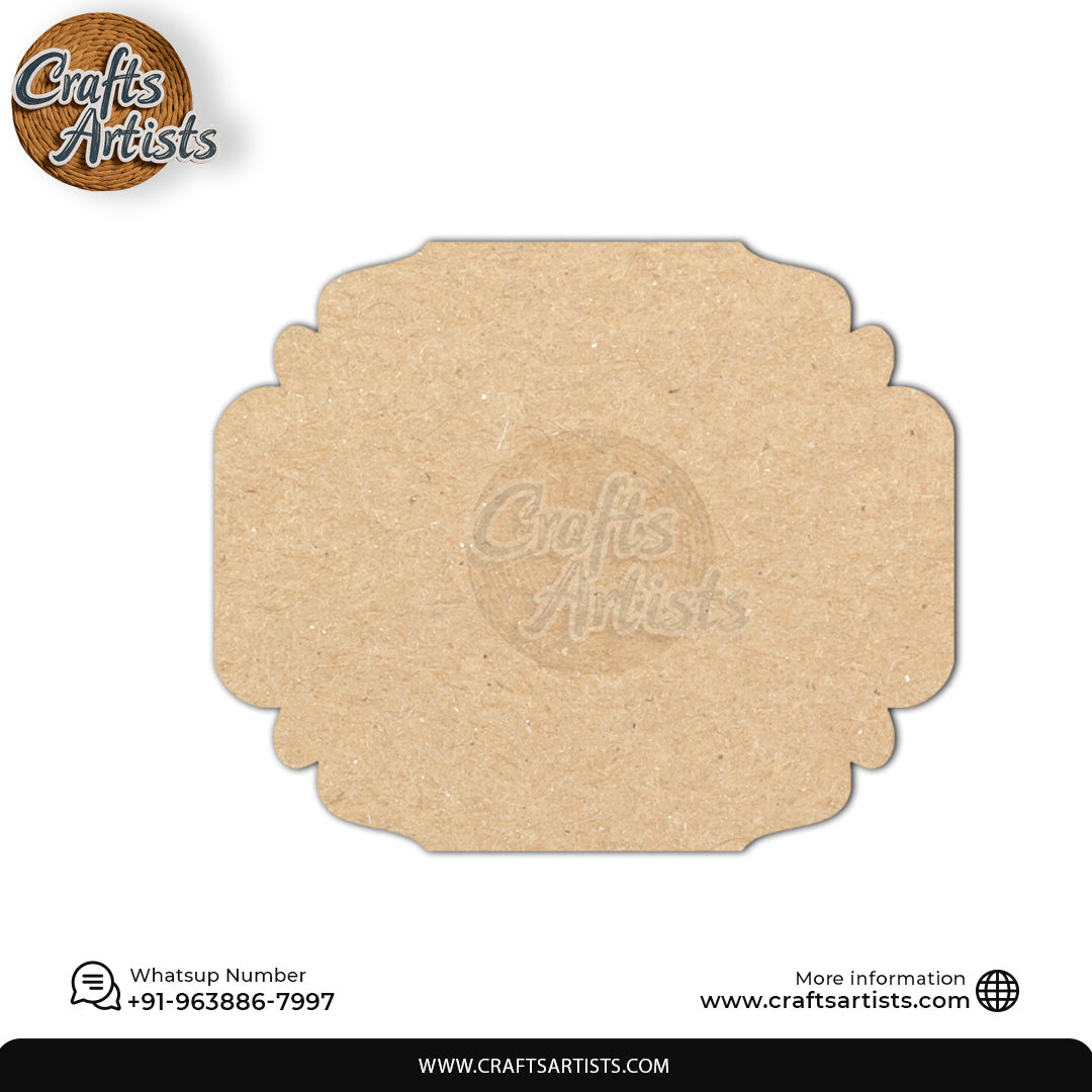 Custom MDF Laser Cut Name Plate for Home Decor Design 15
