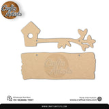 Custom MDF Laser Cut Name Plate for Home Decor Design 17