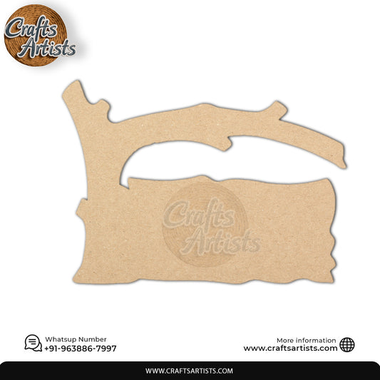 Custom MDF Laser Cut Name Plate for Home Decor Design 22