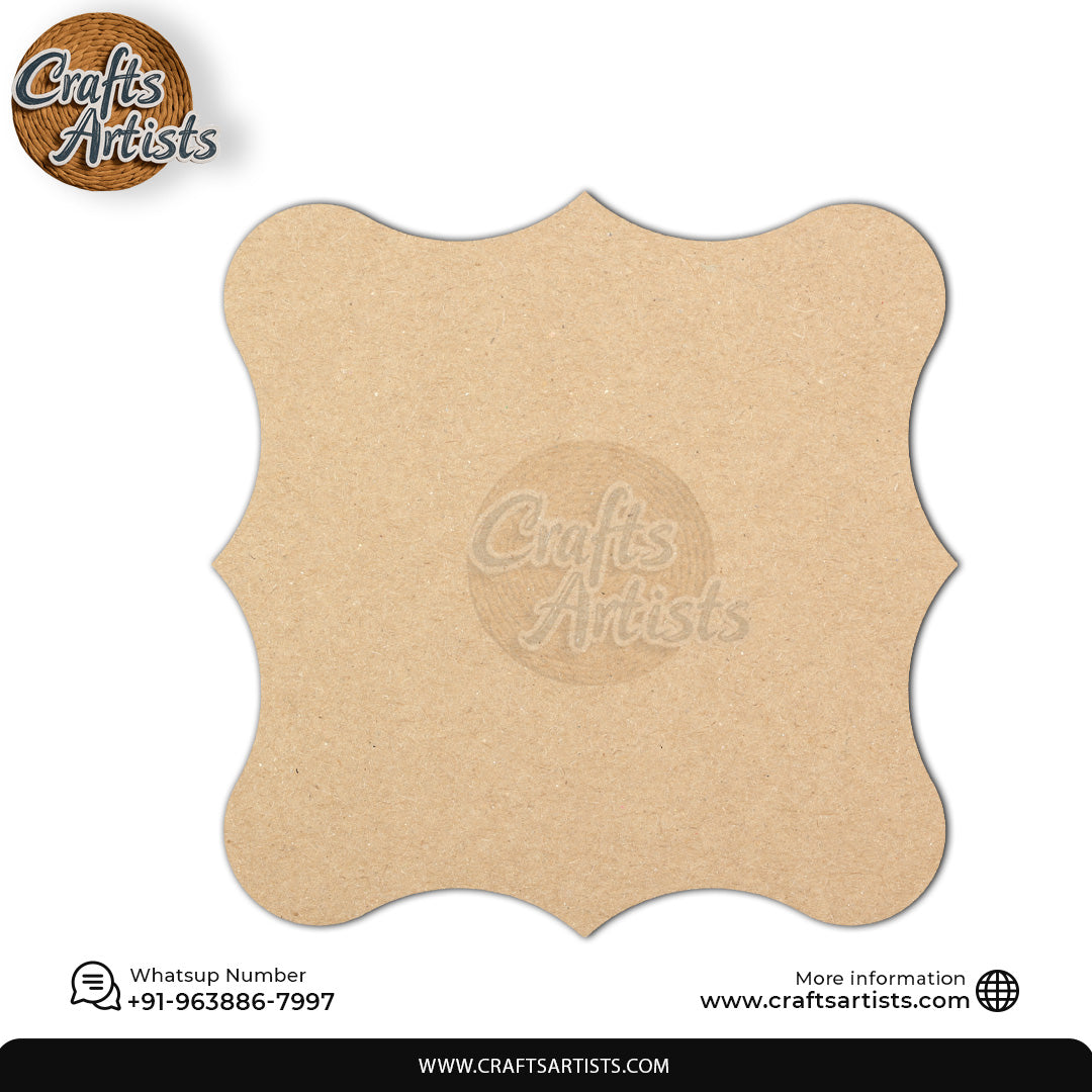 Custom MDF Laser Cut Name Plate for Home Decor Design 8
