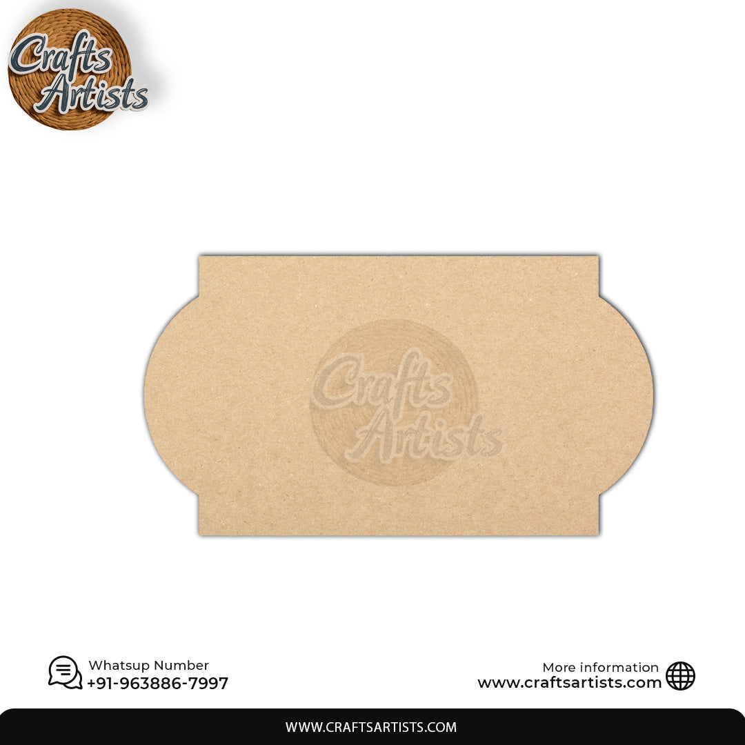 Custom MDF Laser Cut Name Plate for Home Decor Design 9