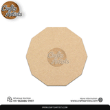 Decagon MDF Laser Cut Fridge Magnet – Plain Base Design-31