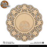 Decorative  Pooja Thali Premarked MDF Base  Laser Cut Design-8