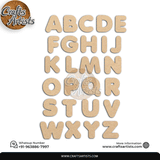 Decorative MDF Letters Set | Laser Cutout Letter Plain Base Design-2