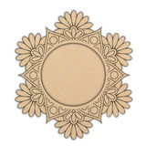 Decorative  Pooja Thali Premarked MDF Base  Laser Cut Design-4